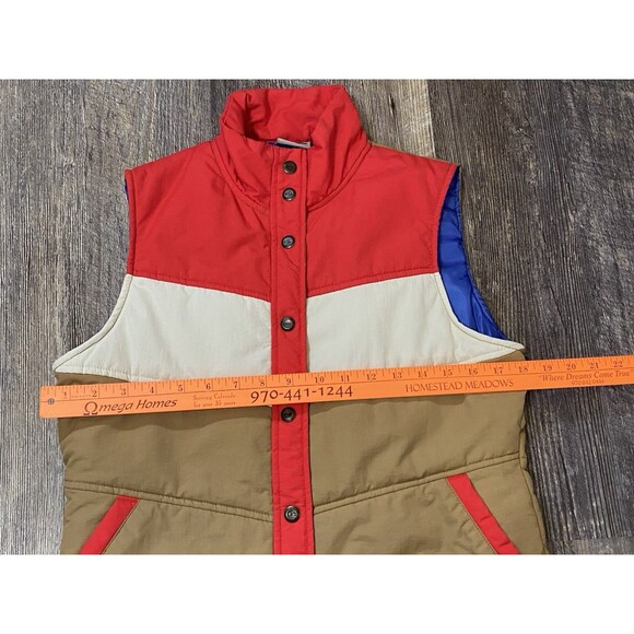 KAVU Chilliwack Vest Men’s Small Waxed Synthetic Retro Colorblock Puffer - Picture 10 of 11